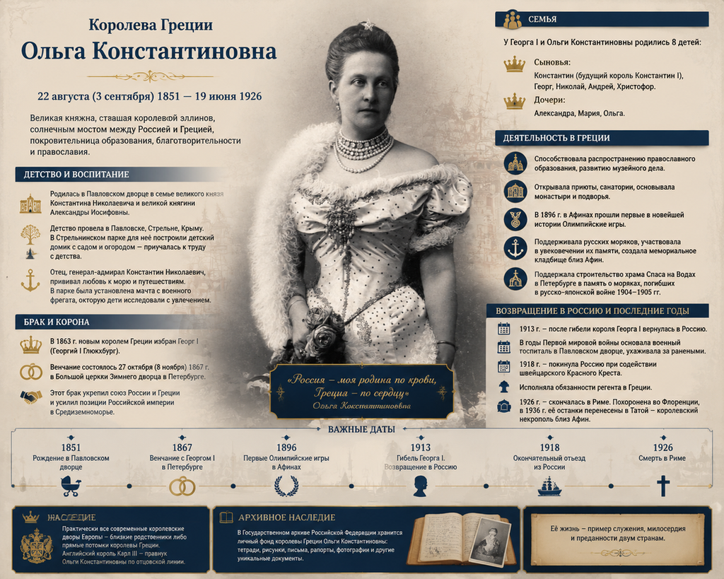 Королева Греции Ольга Константиновна