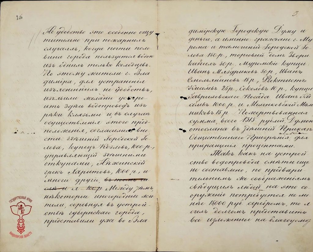 История Владимирского водопровода